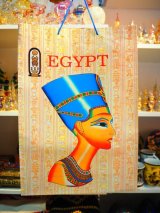 エジプト製 手提げ袋Lサイズ ネフェルティティ