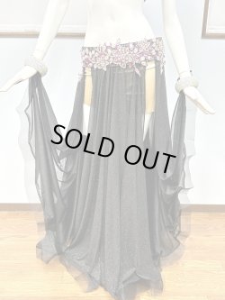 画像2: ブラベルト&スカート　ブラック