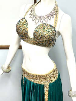 画像10: エジプト製コスチューム　グリーン