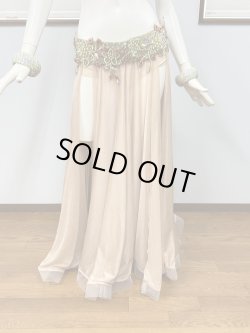 画像2: ブラベルト&スカート　ライトグリーン&ベージュ