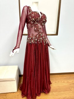 画像4: ●新作●MIDO　ワインレッドワンピース