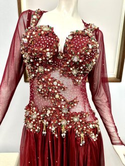 画像3: ●新作●MIDO　ワインレッドワンピース