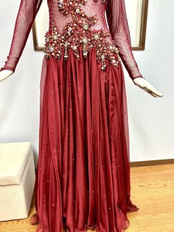 画像2: ●新作●MIDO　ワインレッドワンピース