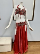 エジプト製コスチューム　レッド　※気になる部分あり