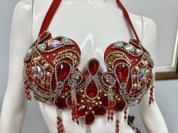 画像4: エジプト製コスチューム　レッド　※気になる部分あり