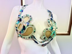 画像6: エジプト製コスチューム　水色ターコイズ