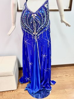 画像7: エジプト製コスチューム　ブルーワンピース